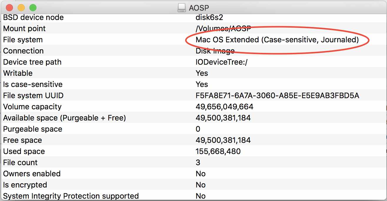 Disk info